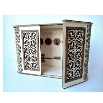 Intra απο ξύλο plywood 3mm-4mm πάχος - Ξύλινο κουτί κλειδαριάς Δίασταση 30x30 cm Intraeaxys-075dy4ko - Image 1