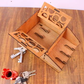 Intra απο ξύλο plywood 3mm-4mm πάχος - Επιτοίχιο Ξύλινο Ντουλάπι Κλειδιών 3mm Δίασταση 30x30 cm Intraeaxys-eoxl4wgo - Image 9