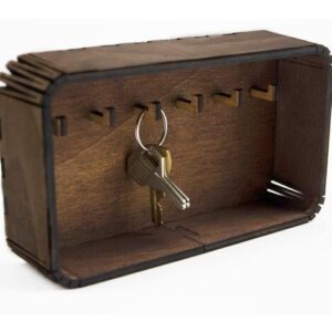 Intra απο ξύλο plywood 3mm-4mm πάχος - Key Keeper Box Μπρελόκ Βάση τοίχου Δίασταση 5x5 cm Intraeaxys-eo4q05y7