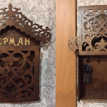 Intra απο ξύλο plywood 3mm-4mm πάχος - Διακοσμητικό Μπρελόκ Τοίχου Δίασταση 5x5 cm Intraeaxys-91jdj9g1 - Image 1