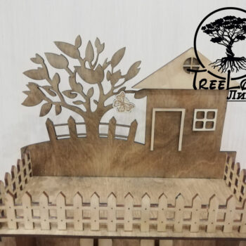 Intra απο ξύλο plywood 3mm-4mm πάχος - Ντουλάπι για μπρελόκ Ξύλινο Κουτί Μπρελόκ Επιτοίχιο Διακοσμητικό Μπρελόκ 3mm Δίασταση 5x5 cm Intraeaxys-joedgr91 - Image 4