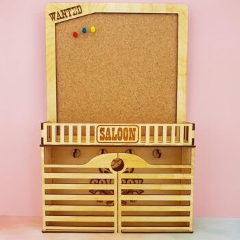 Intra απο ξύλο plywood 3mm-4mm πάχος - Οργάνωση τοίχου Κρεμάστρα κλειδιών με σανίδα από φελλό Δίασταση 30x30 cm Intraeaxys-zo9y9qe7 - Image 3