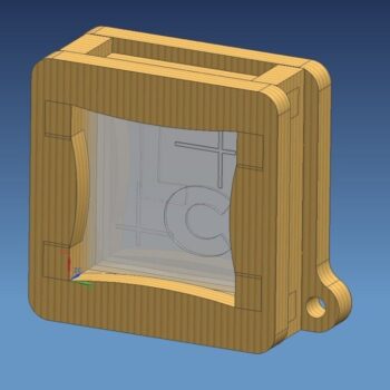 Intra απο ξύλο plywood 3mm-4mm πάχος - Μπρελόκ Δίασταση 5x5 cm Intraeaxys-pokm3xk1 - Image 3