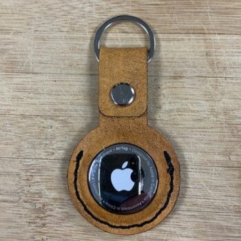 Intra απο ξύλο plywood 3mm-4mm πάχος - Απλό Δερμάτινο Μπρελόκ Airtag Δίασταση 5x5 cm Intraeaxys-r1z020po - Image 1