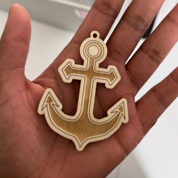 Intra απο ξύλο plywood 3mm-4mm πάχος - Μπρελόκ άγκυρας Δίασταση 5x5 cm Intraeaxys-eo4qv3d7 - Image 1