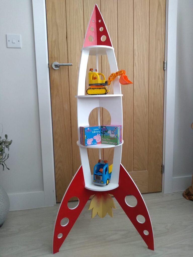 Intra απο ξύλο plywood 3mm-4mm πάχος - Ράφια Rocket Kids Nursery Ράφια Δίασταση 30x30 cm Intraeaxys-eo202gl7