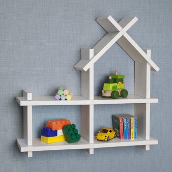 Intra απο ξύλο plywood 3mm-4mm πάχος - Διακόσμηση σπιτιού Ξύλινο ράφι τοίχου Δίασταση 30x30 cm Intraeaxys-51rrjym1 - Image 1