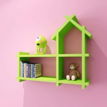 Intra απο ξύλο plywood 3mm-4mm πάχος - Διακόσμηση σπιτιού Ξύλινο ράφι τοίχου Δίασταση 30x30 cm Intraeaxys-51rrjym1 - Image 4