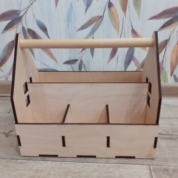 Intra απο ξύλο plywood 3mm-4mm πάχος - Σετ Κουτί Δοχείου Μολυβοθήκης Creative Gift Gift For School For Children 6mm Δίασταση 30x30 cm Intraeaxys-joed5ld1 - Image 1