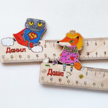 Intra απο ξύλο plywood 3mm-4mm πάχος - Εξατομικευμένοι Παιδικοί Χάρακες Δίασταση 30x30 cm Intraeaxys-lopq8mk7 - Image 3