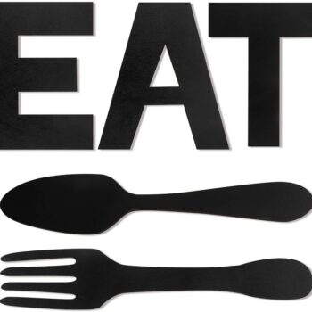 Intra απο ξύλο plywood 3mm-4mm πάχος - Διακοσμήστε τοίχου με πιρούνι και κουτάλι Δίασταση 30x30 cm Intraeaxys-yon6ew27 - Image 1