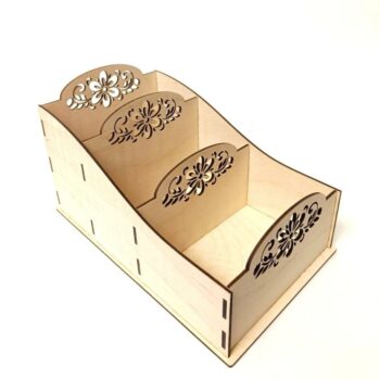 Intra απο ξύλο plywood 3mm-4mm πάχος - Δίσκος ράφι μπαχαρικών κουζίνας Δίασταση 30x30 cm Intraeaxys-078ymkqo - Image 1