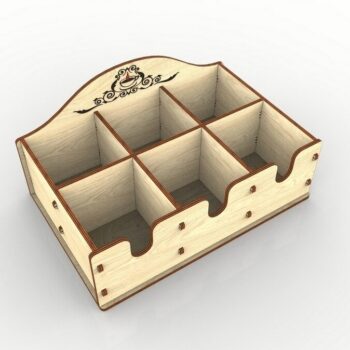 Intra απο ξύλο plywood 3mm-4mm πάχος - Κουτί αποθήκευσης πάγκου Organizer Tea Bag Organizer Δίασταση 30x30 cm Intraeaxys-6o3yqv37 - Image 1
