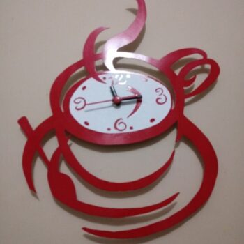 Intra απο ξύλο plywood 3mm-4mm πάχος - Ρολόι τοίχου για καφέ Δίασταση 30x30 cm Intraeaxys-eo0q0qw1 - Image 1