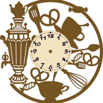 Intra απο ξύλο plywood 3mm-4mm πάχος - Ρολόι τοίχου σε σχήμα Samovar Δίασταση 30x30 cm Intraeaxys-e1gkn8vo - Image 1