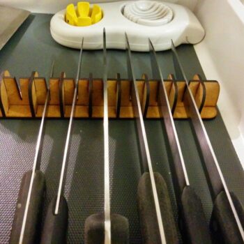 Intra απο ξύλο plywood 3mm-4mm πάχος - Υποδοχή μαχαιριού MDF 3mm Δίασταση 30x30 cm Intraeaxys-pok383d7 - Image 1