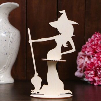 Intra απο ξύλο plywood 3mm-4mm πάχος - Αρχείο PDF Witch Napkin Holder Δίασταση 30x30 cm Intraeaxys-yon095k7 - Image 1