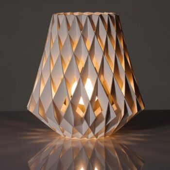 Intra απο ξύλο plywood 3mm-4mm πάχος - Ξύλινο Διαμαντένιο Φωτιστικό Δίασταση 30x30 cm Intraeaxys-joekr55o - Image 3