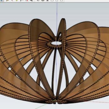 Intra απο ξύλο plywood 3mm-4mm πάχος - Ξύλινο Φωτιστικό Οροφής Δίασταση 30x30 cm Intraeaxys-eo24y4m1 - Image 1