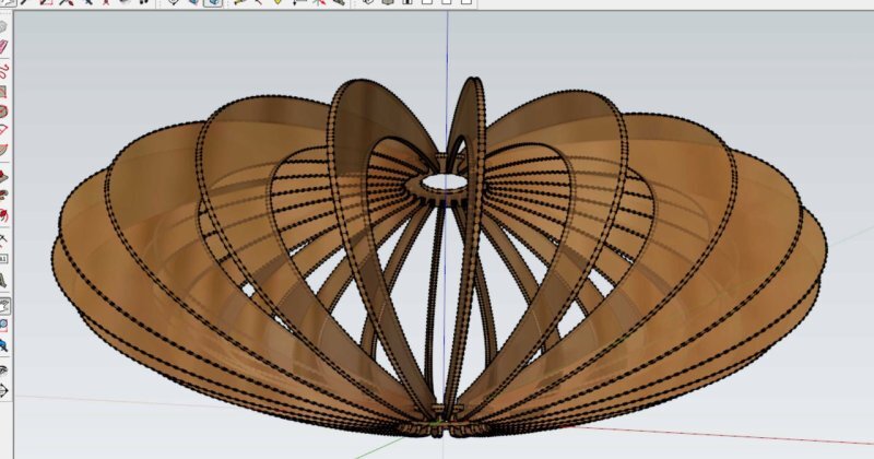 Intra απο ξύλο plywood 3mm-4mm πάχος - Ξύλινο Φωτιστικό Οροφής Δίασταση 30x30 cm Intraeaxys-eo24y4m1