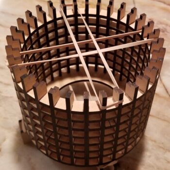 Intra απο ξύλο plywood 3mm-4mm πάχος - Φωτιστικό ξύλου Matrix Δίασταση 30x30 cm Intraeaxys-d1lvzrxo - Image 6