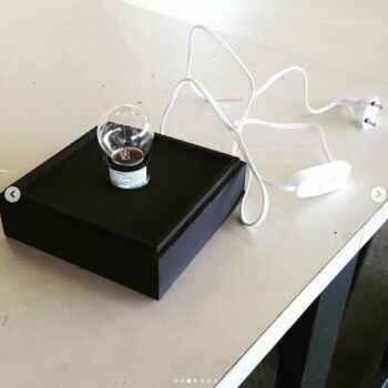 Intra απο ξύλο plywood 3mm-4mm πάχος - Λάμπα Strangers Things Δίασταση 30x30 cm Intraeaxys-eo2y0ml1 - Image 3