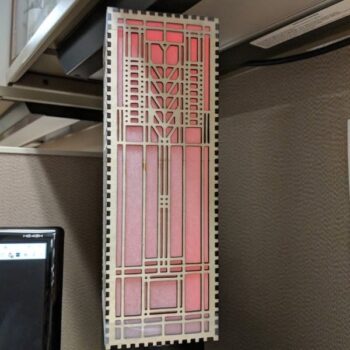 Intra απο ξύλο plywood 3mm-4mm πάχος - Φωτιστικό παραθύρου Frank Lloyd Wright Δίασταση 30x30 cm Intraeaxys-m1dd6yd1 - Image 4