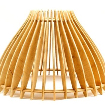 Intra απο ξύλο plywood 3mm-4mm πάχος - Κρεμαστό φωτιστικό από κόντρα πλακέ Δίασταση 30x30 cm Intraeaxys-eo2y0041 - Image 3