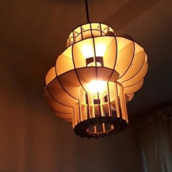 Intra απο ξύλο plywood 3mm-4mm πάχος - Λάμπα ντόνατ Δίασταση 30x30 cm Intraeaxys-m1dd6q31 - Image 1