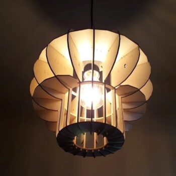 Intra απο ξύλο plywood 3mm-4mm πάχος - Λάμπα ντόνατ Δίασταση 30x30 cm Intraeaxys-m1dd6q31 - Image 3