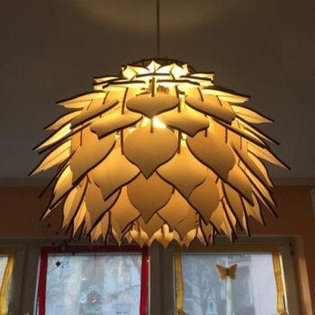 Intra απο ξύλο plywood 3mm-4mm πάχος - Ξύλινο Φωτιστικό Ανανά Δίασταση 30x30 cm Intraeaxys-91jkpr5o - Image 3