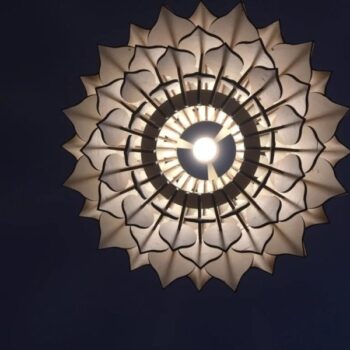 Intra απο ξύλο plywood 3mm-4mm πάχος - Ξύλινο Φωτιστικό Ανανά Δίασταση 30x30 cm Intraeaxys-91jkpr5o - Image 6