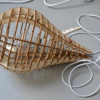 Intra απο ξύλο plywood 3mm-4mm πάχος - Λαμπτήρας δάκρυ Δίασταση 30x30 cm Intraeaxys-eox89kj1 - Image 6