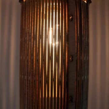 Intra απο ξύλο plywood 3mm-4mm πάχος - Κρεμαστό φωτιστικό ζωντανού μεντεσέ Δίασταση 30x30 cm Intraeaxys-qom65041 - Image 3