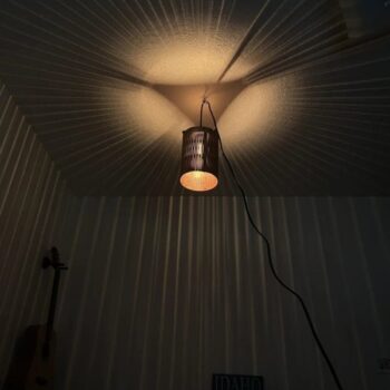 Intra απο ξύλο plywood 3mm-4mm πάχος - Κρεμαστό φωτιστικό ζωντανού μεντεσέ Δίασταση 30x30 cm Intraeaxys-qom65041 - Image 6