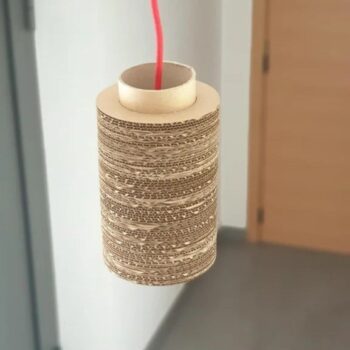 Intra απο ξύλο plywood 3mm-4mm πάχος - Λάμπα σωλήνα από χαρτόνι Δίασταση 30x30 cm Intraeaxys-51r8q3m7 - Image 4