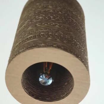 Intra απο ξύλο plywood 3mm-4mm πάχος - Λάμπα σωλήνα από χαρτόνι Δίασταση 30x30 cm Intraeaxys-51r8q3m7 - Image 5