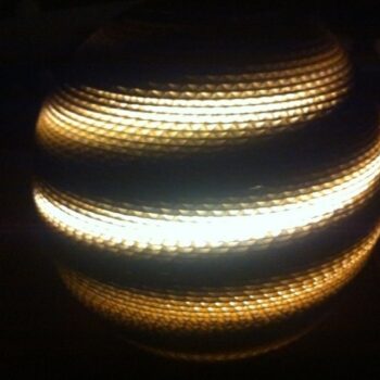 Intra απο ξύλο plywood 3mm-4mm πάχος - Λαμπτήρας από σφαιρικό χαρτόνι Δίασταση 30x30 cm Intraeaxys-eo2yqn31 - Image 3