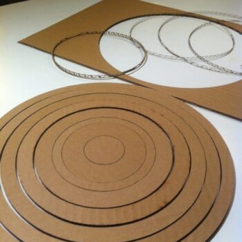 Intra απο ξύλο plywood 3mm-4mm πάχος - Λαμπτήρας από σφαιρικό χαρτόνι Δίασταση 30x30 cm Intraeaxys-eo2yqn31 - Image 5