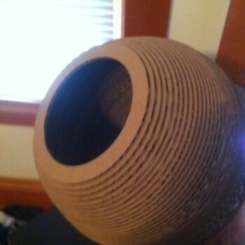 Intra απο ξύλο plywood 3mm-4mm πάχος - Λαμπτήρας από σφαιρικό χαρτόνι Δίασταση 30x30 cm Intraeaxys-eo2yqn31 - Image 6