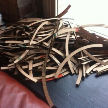 Intra απο ξύλο plywood 3mm-4mm πάχος - Λάμπα από χαρτόνι κυλίνδρου (17 ιντσών) Δίασταση 30x30 cm Intraeaxys-ro6dql27 - Image 5