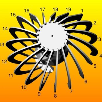 Intra απο ξύλο plywood 3mm-4mm πάχος - Επιτραπέζιο Φωτιστικό Εσωτερικού Σχεδιασμού Δίασταση 30x30 cm Intraeaxys-51r8rr07 - Image 3