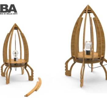 Intra απο ξύλο plywood 3mm-4mm πάχος - Space Dream Lamp Δίασταση 30x30 cm Intraeaxys-joerddd7 - Image 1