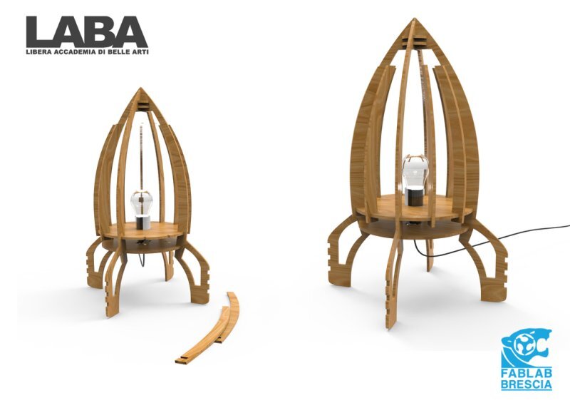 Intra απο ξύλο plywood 3mm-4mm πάχος - Space Dream Lamp Δίασταση 30x30 cm Intraeaxys-joerddd7