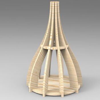 Intra απο ξύλο plywood 3mm-4mm πάχος - Κλεψύδρα Δίασταση 30x30 cm Intraeaxys-ro6dyyq7 - Image 4