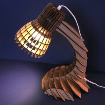 Intra απο ξύλο plywood 3mm-4mm πάχος - Φωτιστικό γραφείου από χαρτόνι Δίασταση 30x30 cm Intraeaxys-lop32ez1 - Image 7