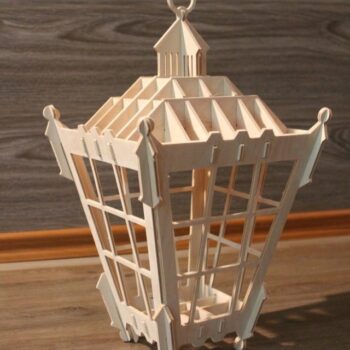 Intra απο ξύλο plywood 3mm-4mm πάχος - Φανάρι τοίχου Δίασταση 30x30 cm Intraeaxys-d1lm2zyo - Image 1