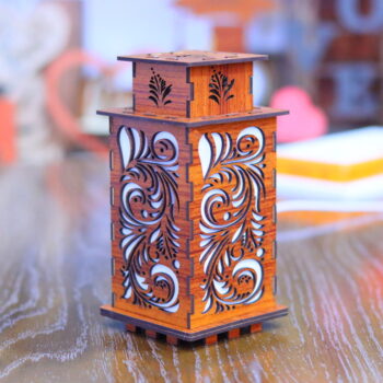 Intra απο ξύλο plywood 3mm-4mm πάχος - Φως νύχτας φαναριού Δίασταση 30x30 cm Intraeaxys-ro6ypd67 - Image 3