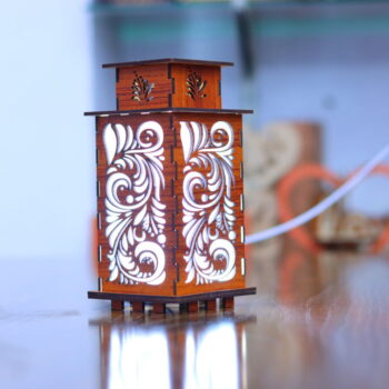 Intra απο ξύλο plywood 3mm-4mm πάχος - Φως νύχτας φαναριού Δίασταση 30x30 cm Intraeaxys-ro6ypd67 - Image 5