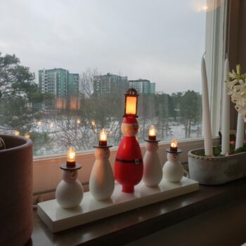 Intra απο ξύλο plywood 3mm-4mm πάχος - Μίνι διακοσμητικό φωτιστικό νύχτας Δίασταση 30x30 cm Intraeaxys-qomm0l5o - Image 1